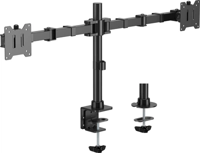 Настольное крепление для двух мониторов OfficePro MA112B 17-35" 2-20 кг Black