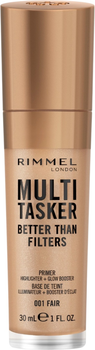 Primer do twarzy Rimmel Multi-Tasker Better Than Filters rozświetlający 001 Fair 30 ml (3616305400963)