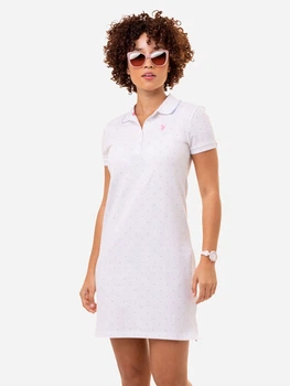 Плаття-футболка коротке жіноче літнє US Polo Assn 912938433 S Біле (1159840235)