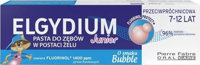 Зубна паста Elgydium Junior Bubble гелева від карієсу для дітей 50 мл (3577056027338)