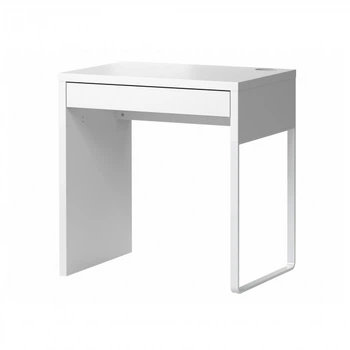 Письмовий стіл IKEA MICKE 73x50 см білий комп'ютерний столик, робочий стіл для ноутбука ІКЕА МІККЕ 302.130.76