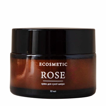 Ежедневный увлажняющий питательный крем для лица "ROSE" для сухой и чувствительной кожи с мочевиной, гиалуроновой кислотой, коллагеном, глицерином, витаминами А и E для мягкости и шелковистости кожи в формуле из 4 экстрактов и 4 масел, 30 мл (112499)