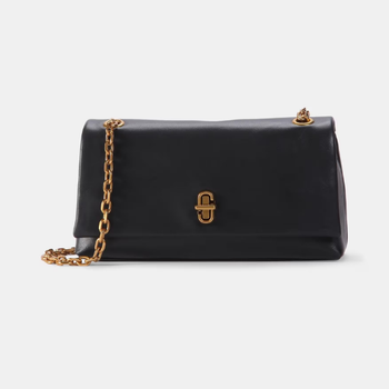 Женская кожаная сумка Marc Jacobs The Dual Chain Wallet, чёрная