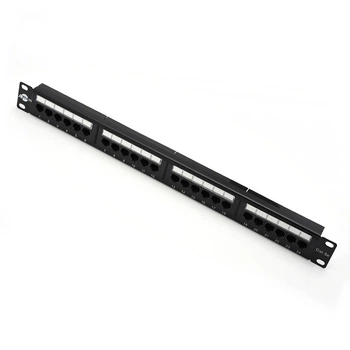 Патч-панель Atcom FP6224 19" 24хRJ-45 FTP 1U cat.6, в сборе