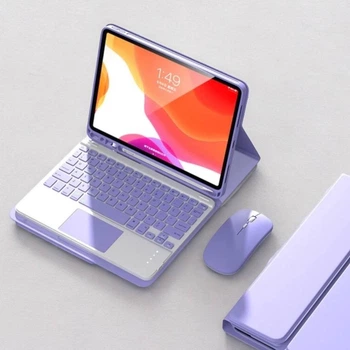 Чехол с клавиатурой и мышкой FegishCase iPad 11 (A16) 2025 Purple