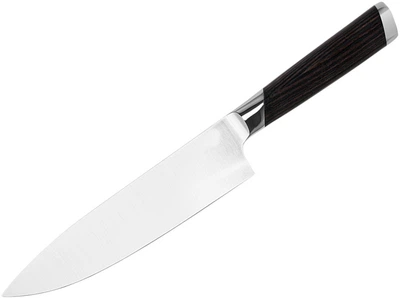Кухонний ніж Fissman Fujiwara Кухарський 20 см Чорний (2814_F)