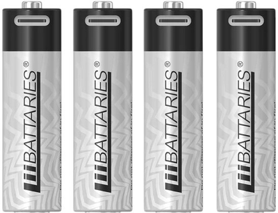 Акумулятори LiiBatteries AA TYPE-C USB Rechargeable 4 шт (9331816667097)