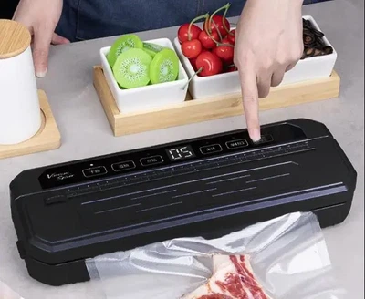 Вакуумный упаковщик универсальный Food Vaccum Sealer 65 kPa 6 режимов