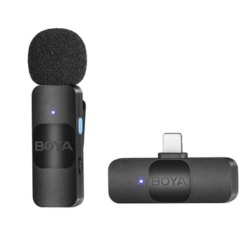 Бездротовий мікрофон BOYA BY-V1 Lightning Black