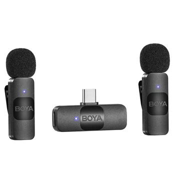 Бездротовий мікрофон BOYA BY-V20 Type-C 2 мікрофона Black