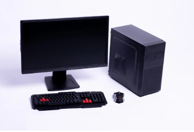 Компьютер в сборе, Intel Core i7 2600, RAM 8 ГБ, HDD 500 ГБ, SSD 120 ГБ, видео 2 ГБ, монитор 24" Б/У