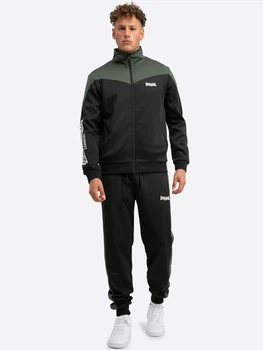 Спортивний костюм чоловічий Lonsdale CAUNTON 117748-1070 XXL Black/Olive/White (4255581558457)