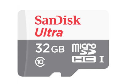 Карта пам'яті microSDHC SanDisk Ultra 32 ГБ Class 10 UHS-I U1 V10 A1 до 100 МБ/с з SD-адаптером