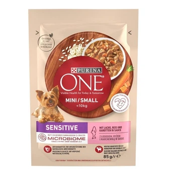 Влажный корм Purina One Mini для собак с лососем 85 г. (8445290332530)