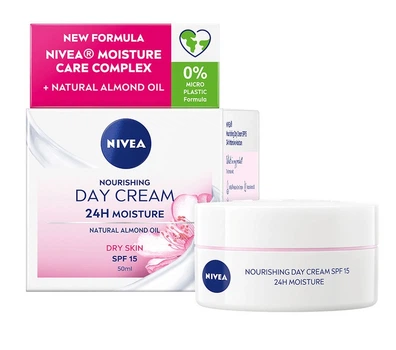 Питательный дневной крем NIVEA SPF 15 Интенсивное увлажнение 24 часа 50 мл. (9005800227207)