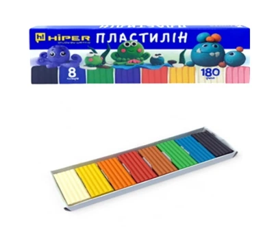 Пластилін 8 кольорів 180 гр 568180