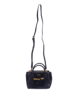 Сумка GUESS ENISA Mini satchel Croco 2176-1 Чорний (2000029773938)