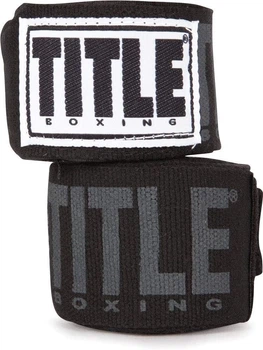 Бинти для боксу TITLE Boxing Power-Flex Elite 180" Black (4.5м.)