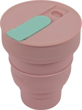 Kubek składany Lund London Collapsible różowa 350 ml (5060893260887)