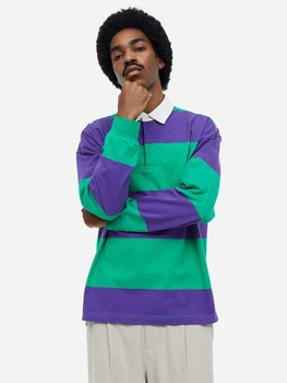 Поло длинное мужское H&M 1039815006c31 S Разноцветное (KC1000000052454)