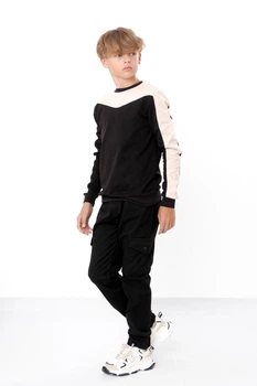 Штани для хлопчика (підліткові) NoBrand 128 Чорний (p-17685-208249)
