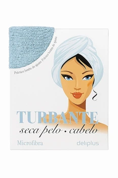 Полотенце Тюрбан Deliplus для сушки волос Голубой Dry Hair Turban