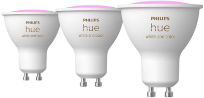 Żarówka LED Philips Hue White and color Ambiance Inteligentny reflektor punktowy GU10 3 szt (8720169229877)