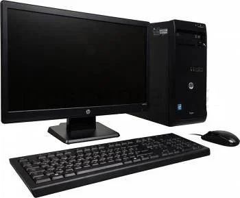 Компьютер в сборе, Intel Core i7 4770, 8 потоков, RAM 16 ГБ, HDD 1000 ГБ, видео 4 ГБ, монитор 24" Б/У