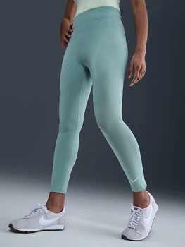 Спортивні легінси для фітнесу високі жіночі Nike W Nsw Nk Clsc Hr 7/8 Tight Lbr DV7789-017 S Light Green (0198482980023)