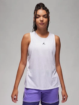 Спортивна майка для фітнесу жіноча Nike W J Spt Diamond Tank FB4629-100 L Біла (0196972506746)