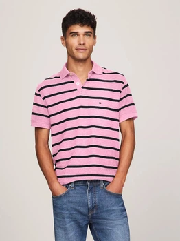 Поло довге чоловіче Tommy Hilfiger 78J9397-8XV(Pink Heather) L Рожеве (197232586317)
