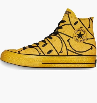Кеди Converse X Chinatown Market Chuck 70 Hi Yellow Smiley Yellow 171254C 36.5