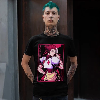 Футболка унісекс Hunter x Hunter (Hisoka Morow Joker) XL чорний