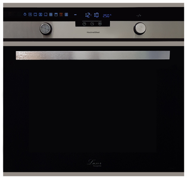 Духовий шкаф електричний Luxor HB 970 SS (730) UNIQUE + камінь для піци в подарунок зі сталі котра не залишає відбитків пальців, нержавіюча сталь