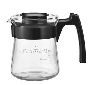 Сервер hario для заваривания кофе v60 Pegasus PES-01-B из жаропрочного стекла, с ручкой заварник кофейный