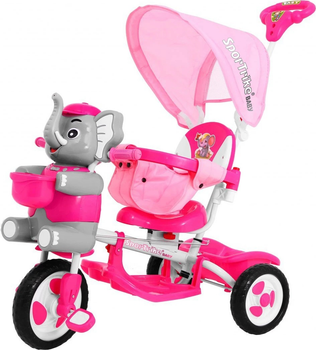 Триколісний велосипед для дітей SporTrike Слоненя Рожевий (5903864909593)