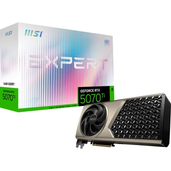 Игровая видеокарта NVIDIA GeForce RTX 5070 Ti 16GB GDDR7, PCI-Express 5.0, система охлаждения Flow Frozr 2, черная