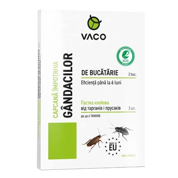 Ловушка клеевая от тараканов Vaco Eco, 2 шт