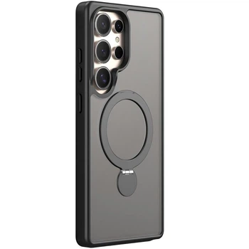 Чохол Ummi Colorful MagSafe HQ Ring для Samsung Galaxy S24 Ultra з кільцем-підставкою 360 ° самсунг галаксі S24 ультра Black