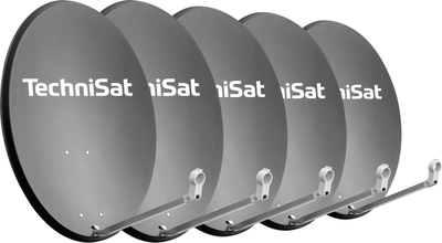 Супутникова антена TECHNIDISH 80 DVB-S/DVB-S2 набір з 5 штук Graphite (4019588805309)
