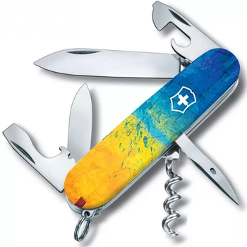 Складаний ніж Victorinox Spartan з 13 функціями для активного відпочинку жовто-синій дизайн для колекціонування
