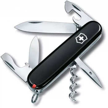 Складаний ніж Victorinox Spartan багатофункціональний для туристів і домашніх майстрів чорно-червоний
