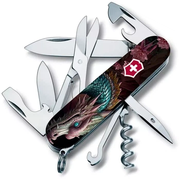 Складной нож Victorinox Climber с 14 функциями для активного отдыха и повседневного использования Лазурный