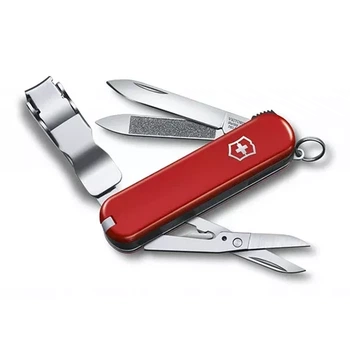 Швейцарский нож Victorinox NailClip 580 красный для ухода за ногтями и мелких задач с щипчиками и ножницами