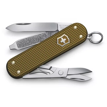 Складаний ніж Victorinox Classic SD Terra Brown 58 мм 5 функцій для активного відпочинку та повсякденного