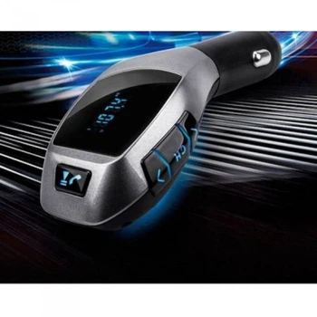 Автомобильный FM трансмиттер модулятор 3в1 HZ H20 Bluetooth MP3 USB AUX Hands Free пульт Черный