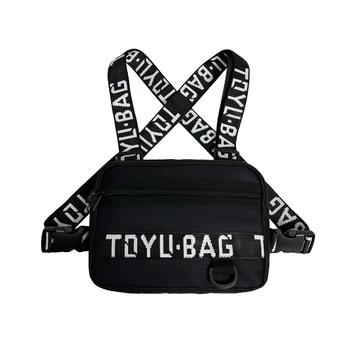Нагрудная сумка TOYU BAG бронежилет 6021 черная
