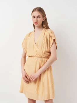 Платье женское H&M 0772305_бел.пол_11 34 Оранжевое (KAY2000000814445)