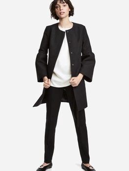 Пальто жіноче H&M 0527203_чер._12 40 Чорне (KAY2000001365410)