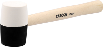 Młotek gumowy YATO 2-warstwowy 58 mm z drewnianą rączką 580 g 340 mm (YT-4603)